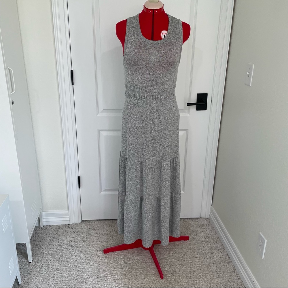 Lucky Brand Heather Gray Maxi Dress